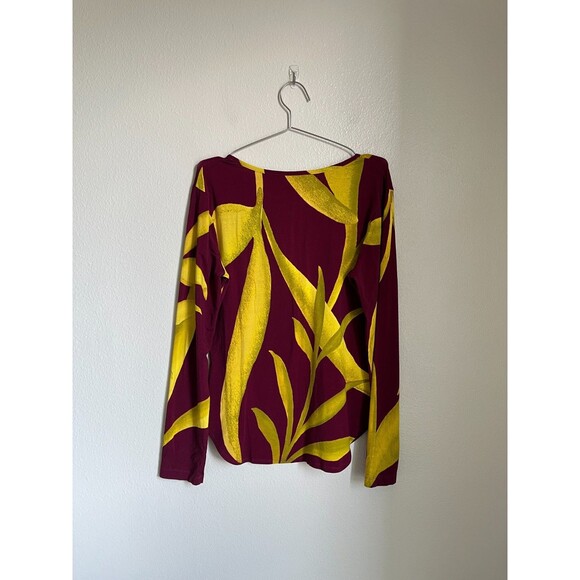 THE KIT. Gisella Henley Top in Cerise Paradise Size LARGE - Picture 3 of 6